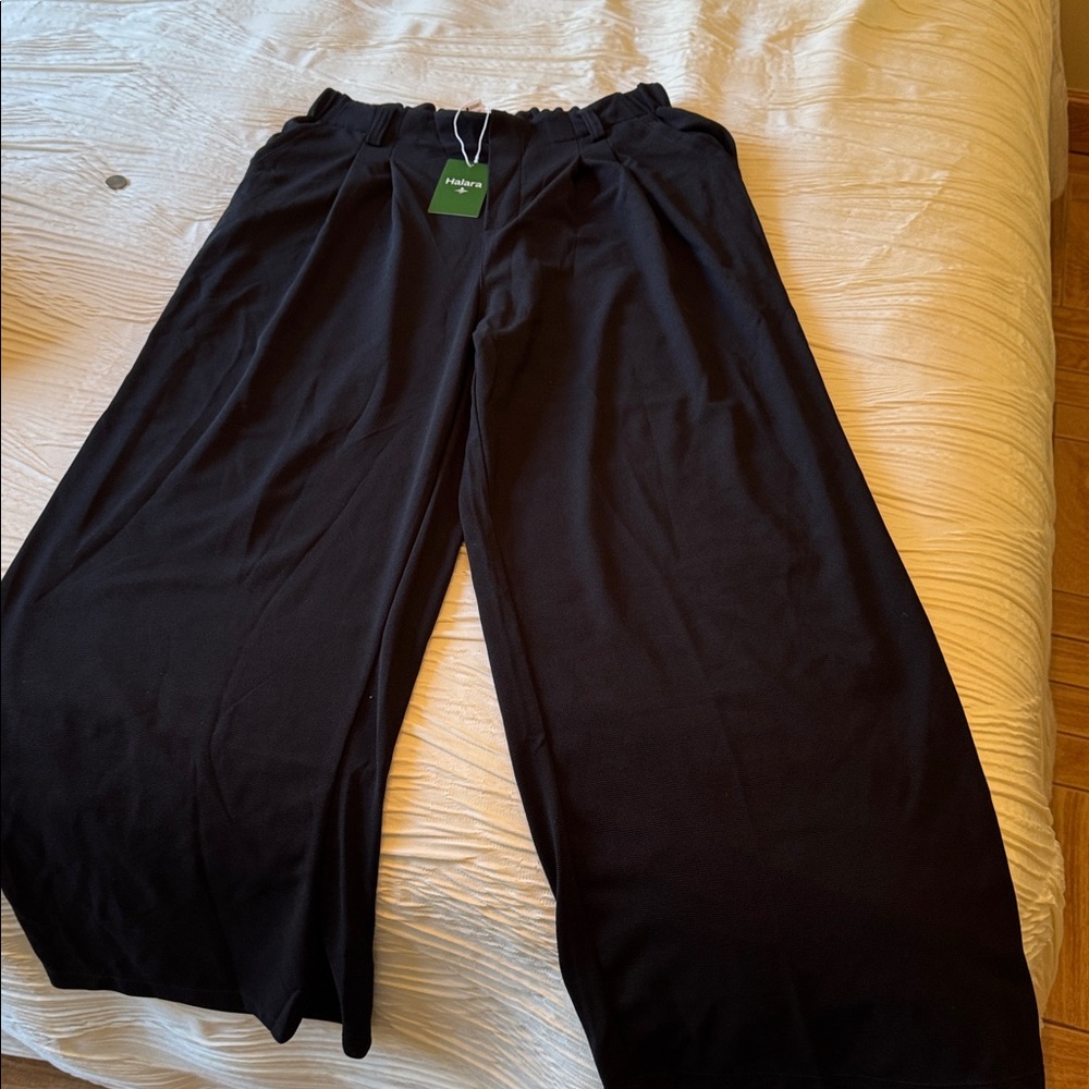 HALARA Black Wide Leg Pants